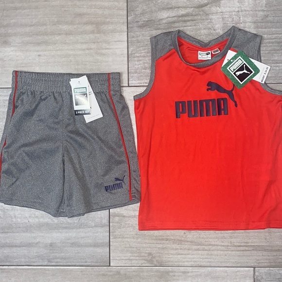 BOYS PUMA  Sleeveless Shirt & Shorts - 2 Pc Set - Picture 6 of 6